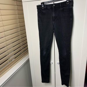 Hollister High-Rise Super Skinny Black Denim Jeans